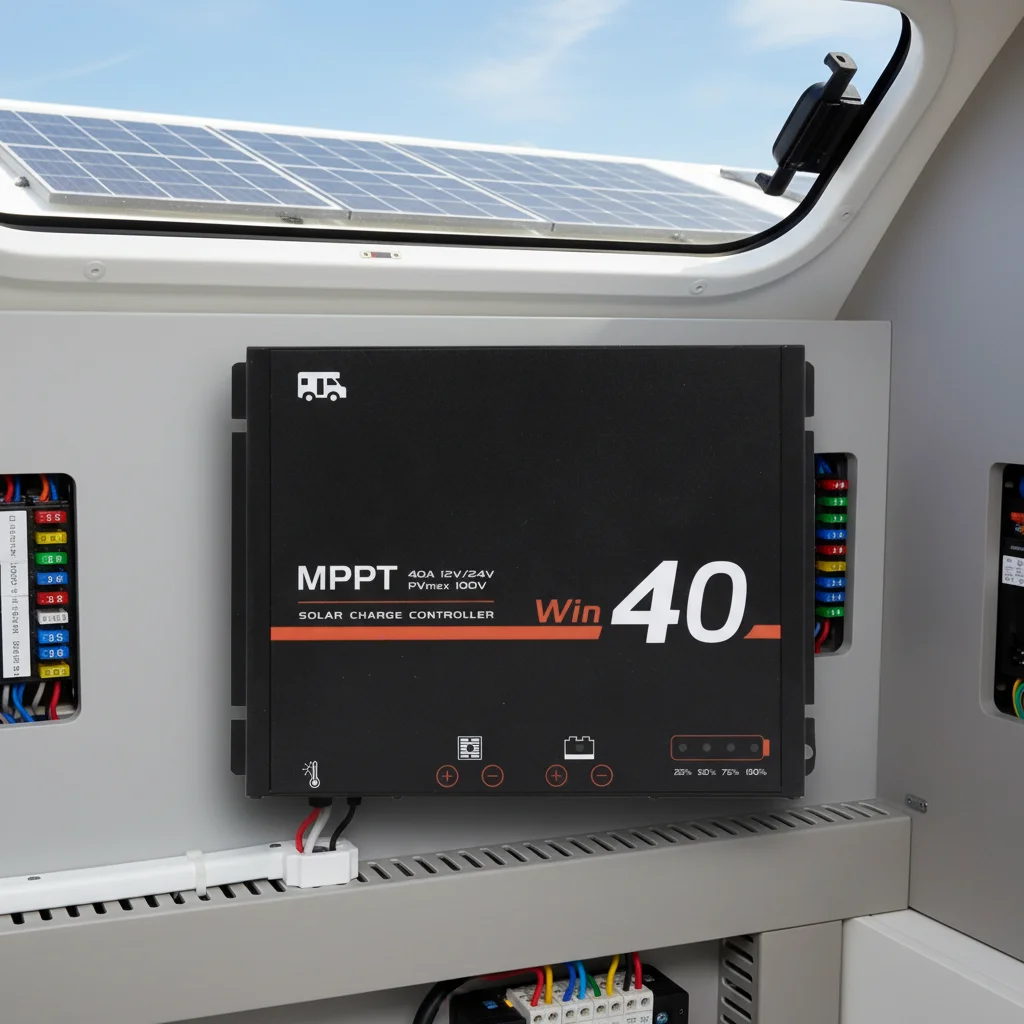 Lumiax MPPT 15A 20A 40A 60A 12V/24V RV Solar Charge Controller, Charging Home Energy Systems ODM/OEM Support, RV