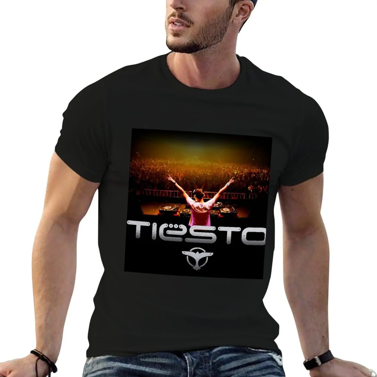 

100% cotton shirts overnight T-Shirt 100% tiesto cotton tshirt party t