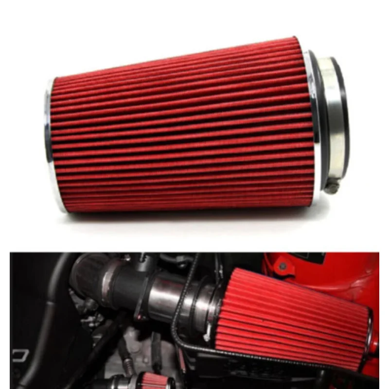 

Universal 3 Inch 76 mm Cold Air Intake Clamp-On Sports Air Filter High Performance Washable Car Professional Spare Parts