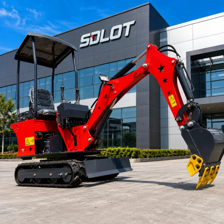 

SDLOT Crawler Mini Excavator 1 Ton 2 Ton 3 Ton Kubota Engine CE EURO5 EPA Free Shipping for Home
