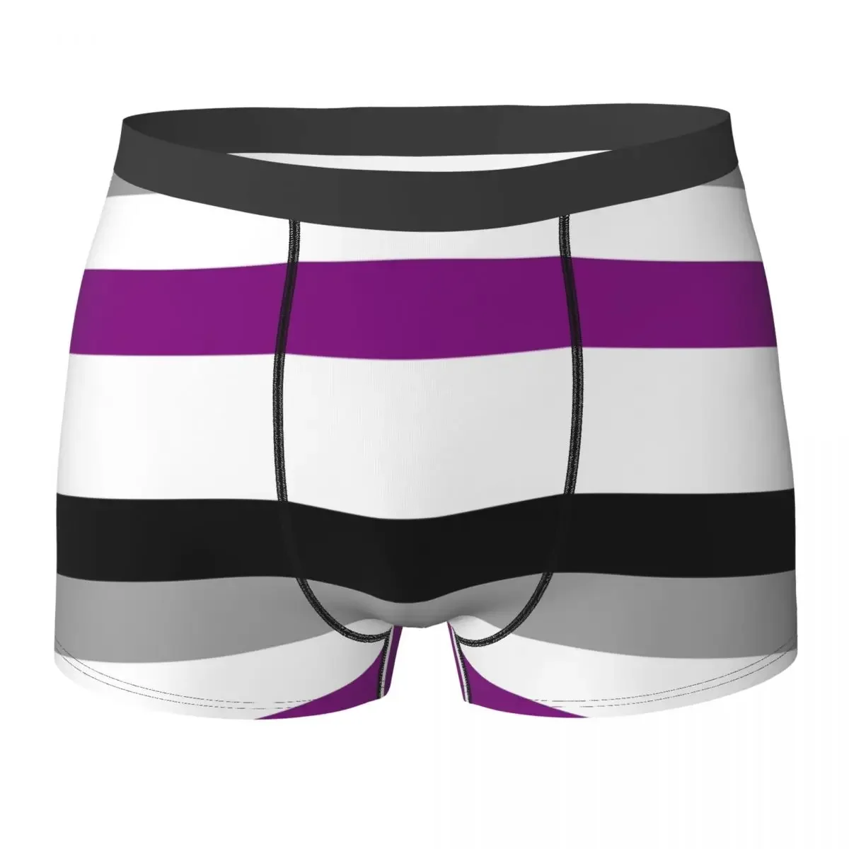 Boxer Underpants Shorts Asexual Flag Panties Male Comfortable Underwear for Homme Man Boyfriend Gifts