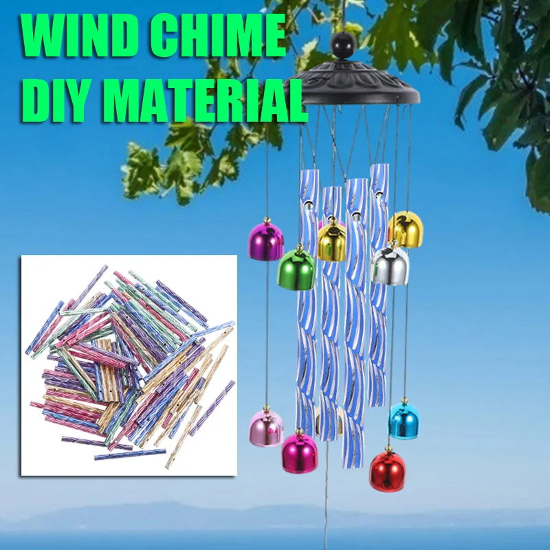 

100 Pcs Wind Chime Tube Aluminum Empty Tubes Chimes Making Supplies Diy Accessories Tubes Replacement Parts Supplies for Crafts