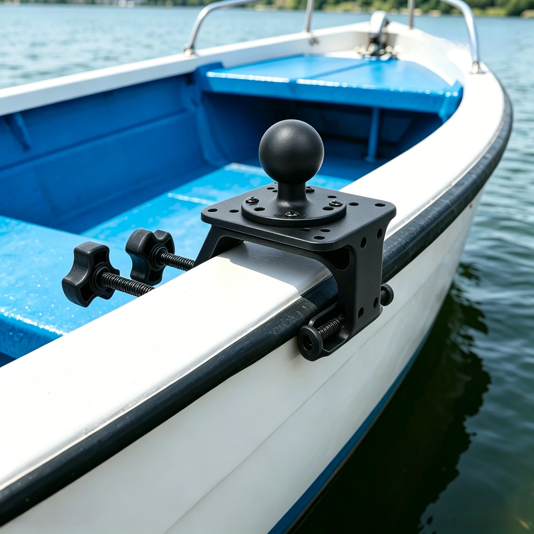 support-de-fixation-vin-marine-rail-clamp-pour-bateau-kayak-bureau-en-alliage-d'aluminium-double-vis-compatible-avec-les-supports-ram-a-boule-de-1''-15''