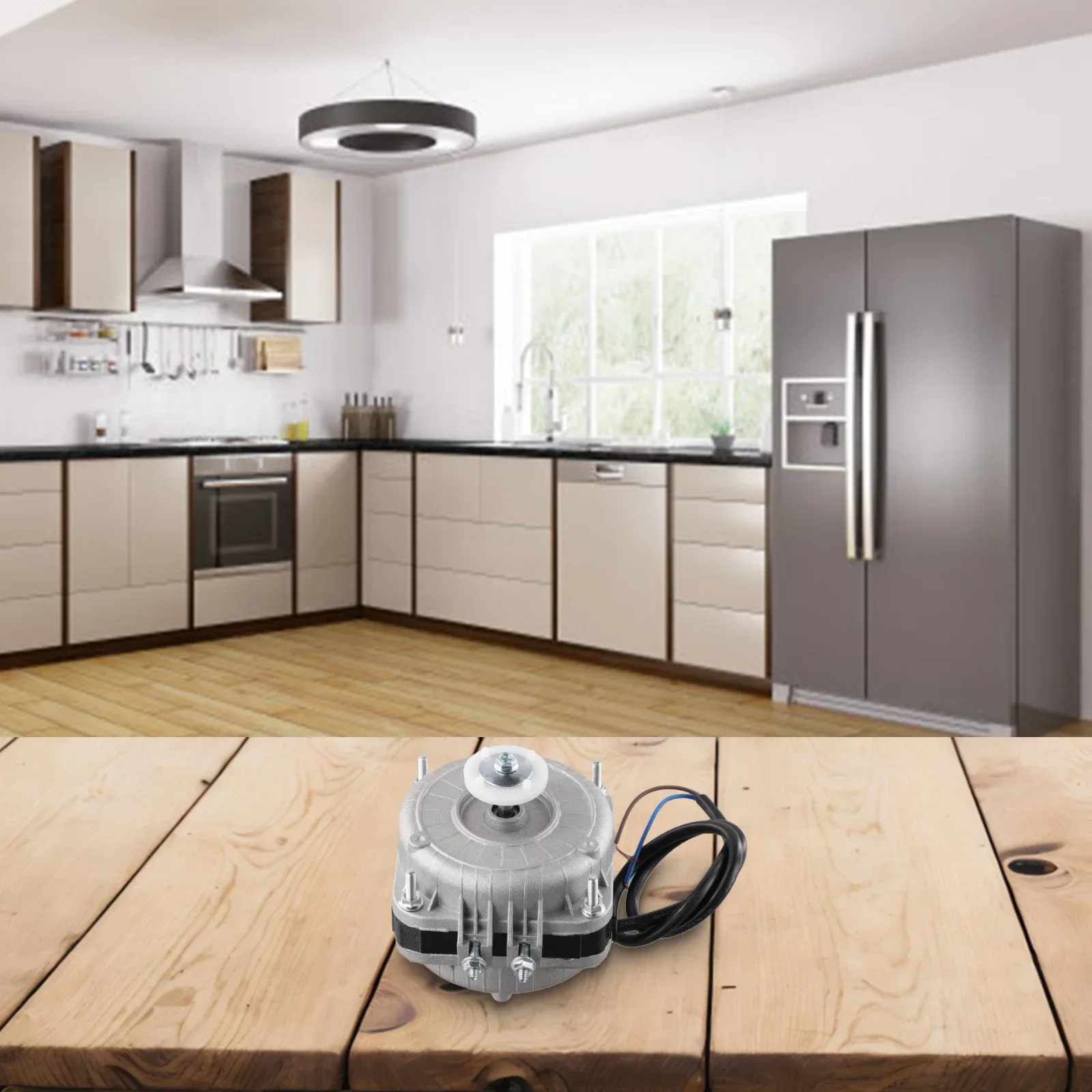 محرك مروحة التكثيف IP42 30 واط 1320 (rpm) 220 فولت 50 هرتز 30 واط/4 واط 82x82x88 مللي متر مروحة تبريد الأجهزة الرئيسية مروحة المحرك العملي