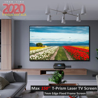 Newest 150 inch ALR Projector Screen fixed frame projection screen for Optoma Wemax  Xiaomi AWOL Fengmi 4K UST laser Projector