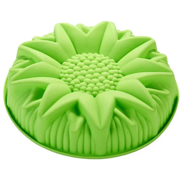 Silicone Big Cake Molds Flower Crown Shape Cake Bakeware Baking Tools 3D Bread Pastry Mould Pizza Pan DIY Birthday Wedding Party