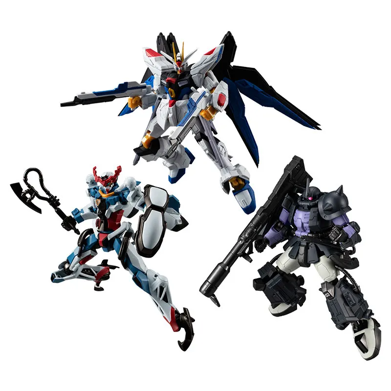 Bandai Gundam G-FRAME 08 Strike Freedom Zaku Mobile Suit, Kit de Modelo Ensamblado, Figura de Acción Coleccionable de Anime en Caja