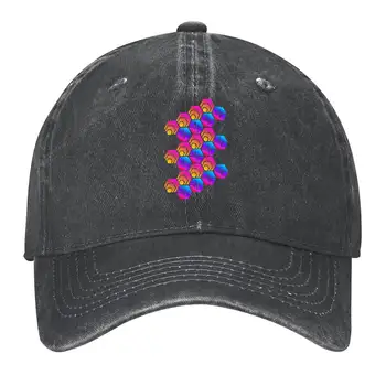 Hex och PulseChain Crypto Logotypdesign PLS Pulse Basebollkeps Huva Designerkeps Fiskekeps Herr För Flickor Herr 8 best sales Custom logo cap - №8