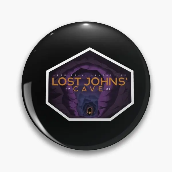 Lost Johns Cave Since 1928  Soft Button Pin Collar Cartoon Hat Jewelry Gift Lover Brooch Fashion Decor Clothes Lapel Pin Women