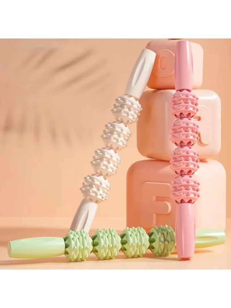 Massage Stick, Wolf Tooth Stick, Leg Muscle Relaxer, Yoga Roller, Slimming Calf Roller, Full Body Massage Yoga Stick