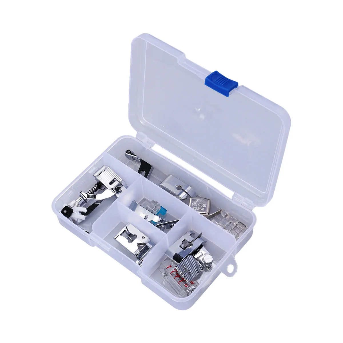 

Sewing Presser Feet Set Silver Sewing Machine Repairing Parts White Metal Plastic Household Repair Parts 11-In-1