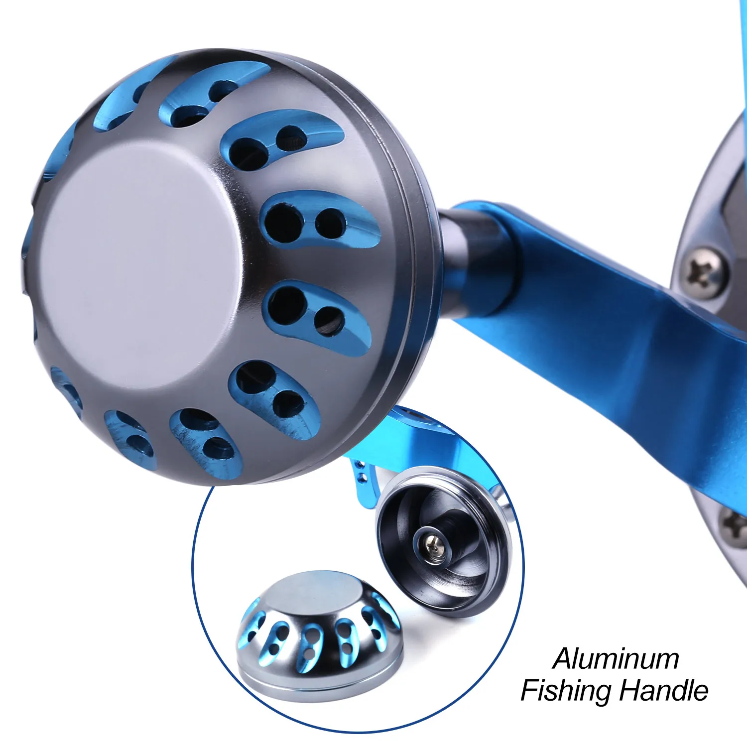Sougayilang Trolling Fishing Reels 6+1BB Super Strong Right Hand Fishing Reel Max Drag 25kg for Sea Boat Fishing Saltwater Reel