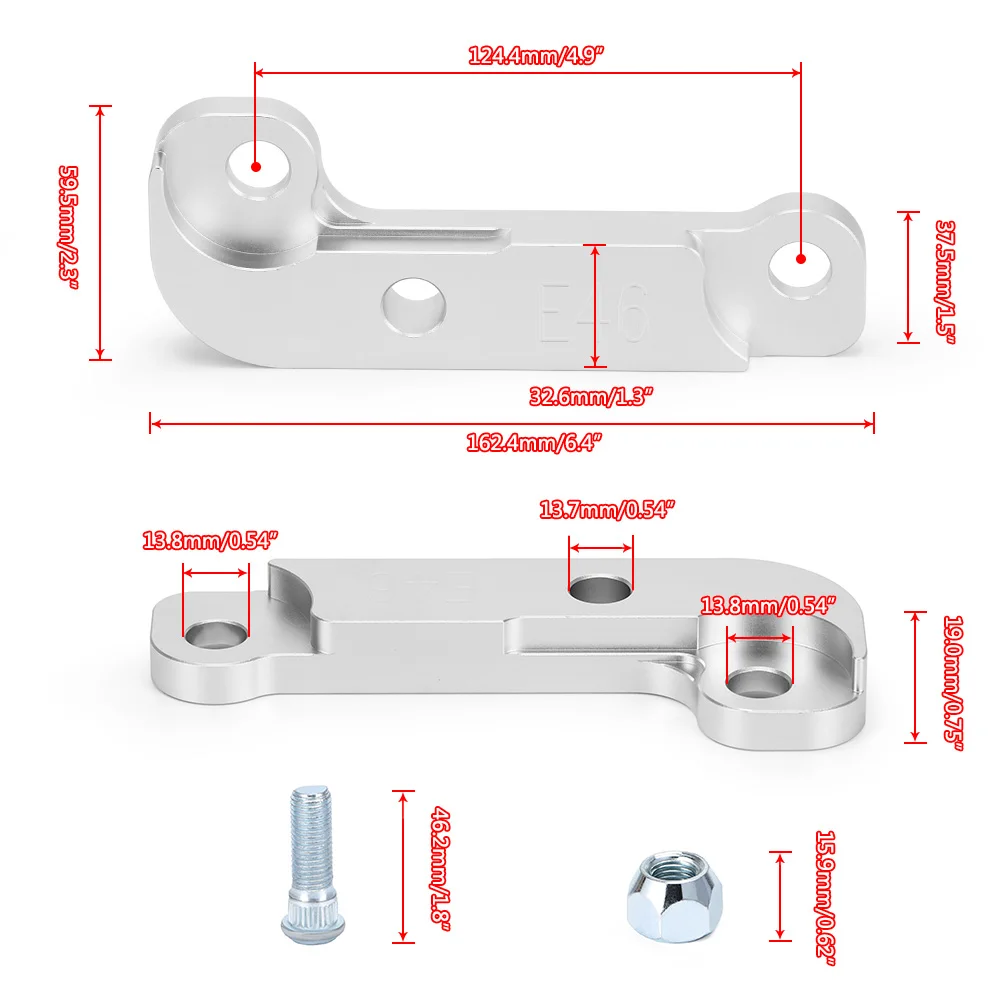 Steering Lock Adapter Increasing Turn Angle about 25% Tuning Kit E46 For BMW non-M3 Tuning Drift Power WX-ITA02