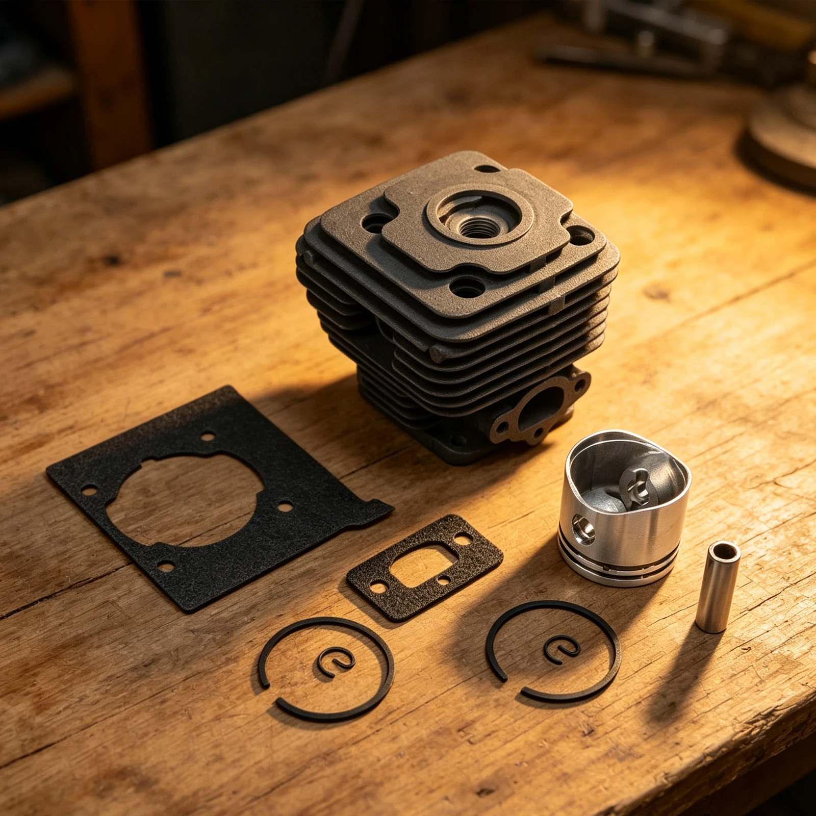 40mm Cylinder for piston Kit for OleoMac 741 BC420T BCF420 440S 440T OM43 Designed for Replacement and Improved Machinery