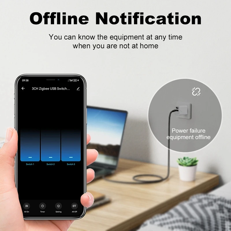 Tuya Smart Zigbee USB-адаптер-переключатель 5 В Mini USB-адаптер питания Zigbee Smart Switch для Alexa Google Yandex Alice 1USB