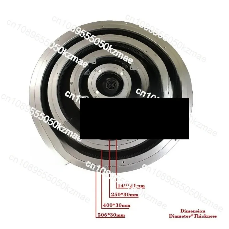 100kg Max Load Turntable | 506mm 360° Swivel for Industrial Commercial Use