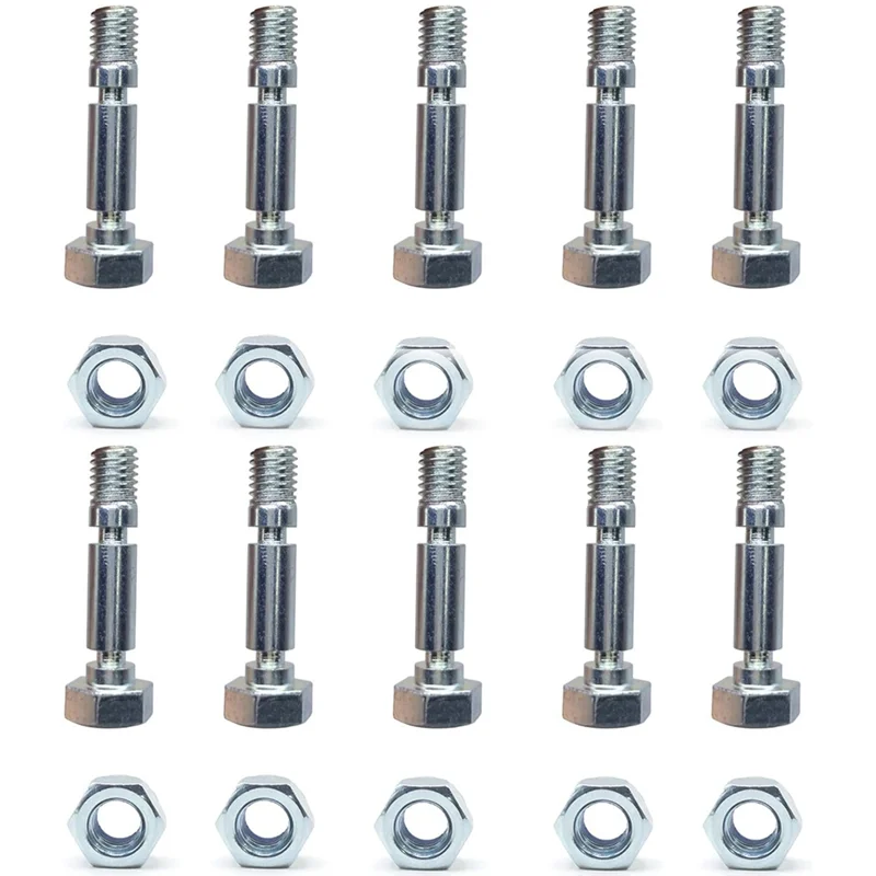 

Комплект двухступенчатых штифтов для снегоочистителя 707555, 10 шт. в упаковке для метателей моделей Craftsman, Briggs & Stratton, Brute, Murray