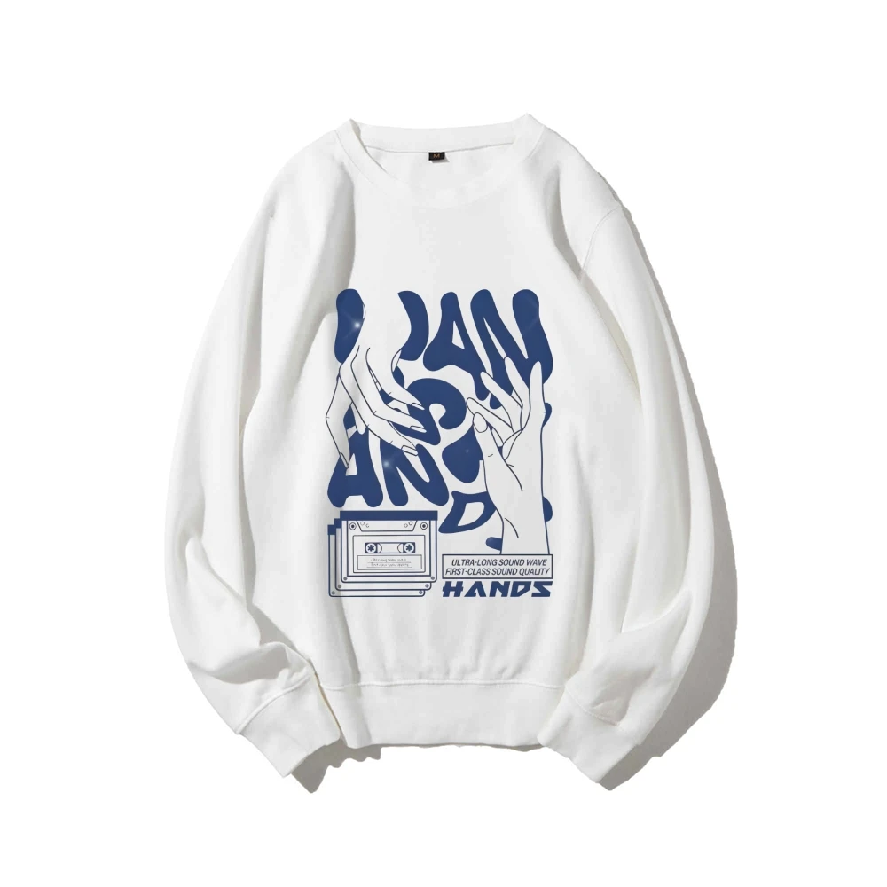 Retro Vintage Sweatshirt Graphic Hoodies Y2K Casual Daily Wear Unisex  Versatile Stylish Pullover Hands New Arrival Best Seller