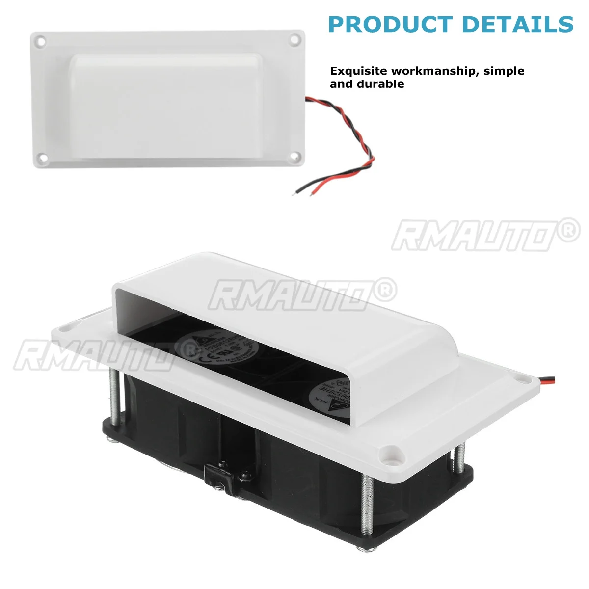 12V 25W Side Air Vent Ventilation For RV Trailer Caravan Side Air Exhaust Fan Automobile Accessories Car Styling Camper