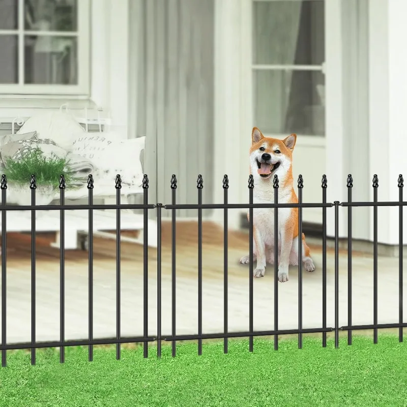 

Metal Garden Fence , Border Fence Panels Animal Barrier for Dogs, No Dig Garden Fencing for Yard Patio Flower Bed Lawn Outdoor