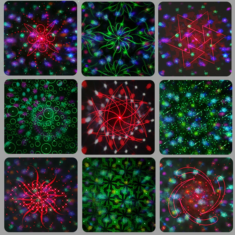 Laser Party Light Strobe Light RGB with Remote Control DJ Disco Suitable for Festivals, Parties, Room Decoration, Stage Decorati