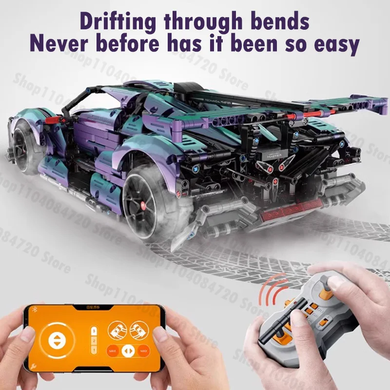 Technical Racing Sport Car Model Building Blocks City Mechanical Speed Vehicle Supercar Bricks Puzzle RC Toys Kid Adult Gifts