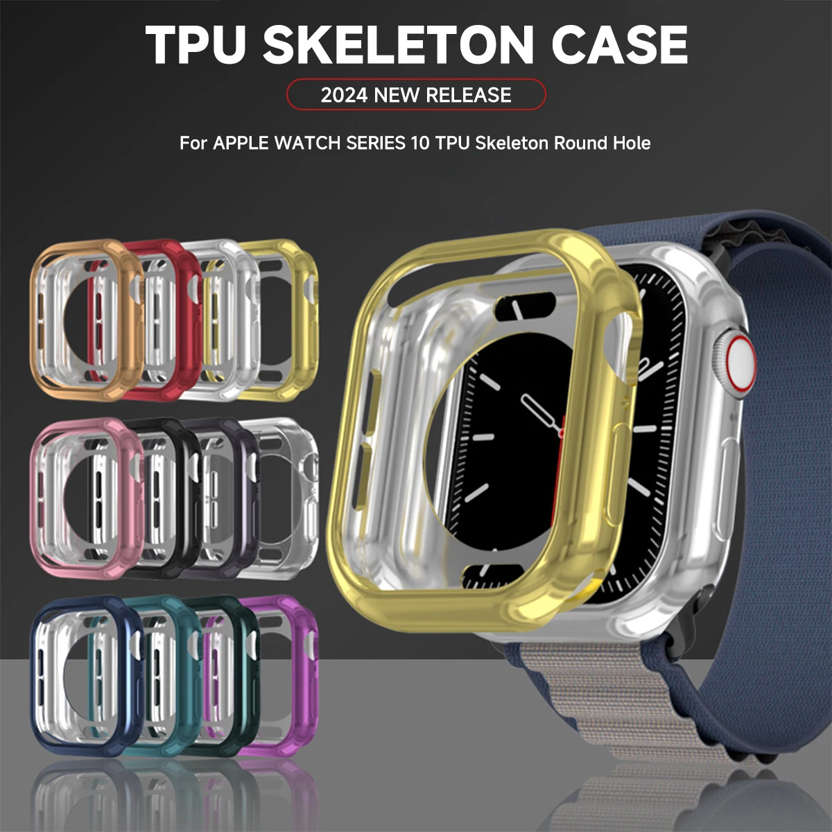 Change To Ultra Protective Case For Apple Watch S10 42mm 46mm No Screen Protector Full HD TPU Bumper Cover For iWatch Series 10