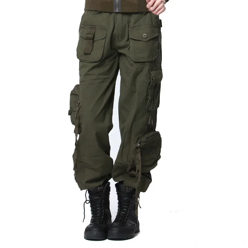 

Women's Multi-pocket Cotton Military Trouser Overalls Army Fan Outdoor Hiking Hunting Shooting Training Wearproof Tactical Pants