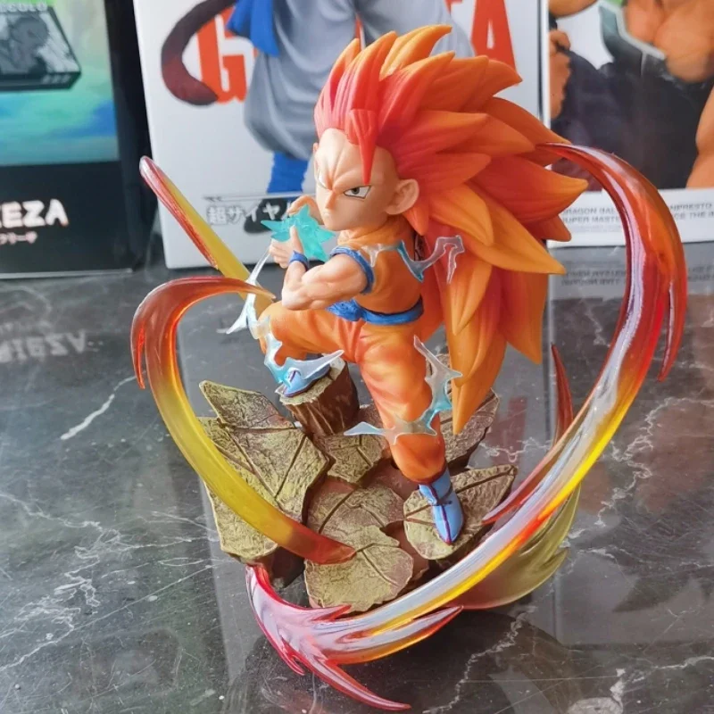 15cm Dragon Ball Goku Figures GK Son Goku Shock Wave Action Figures PVC Anime Collection Model Ornamen Toys Birthday Gifts.