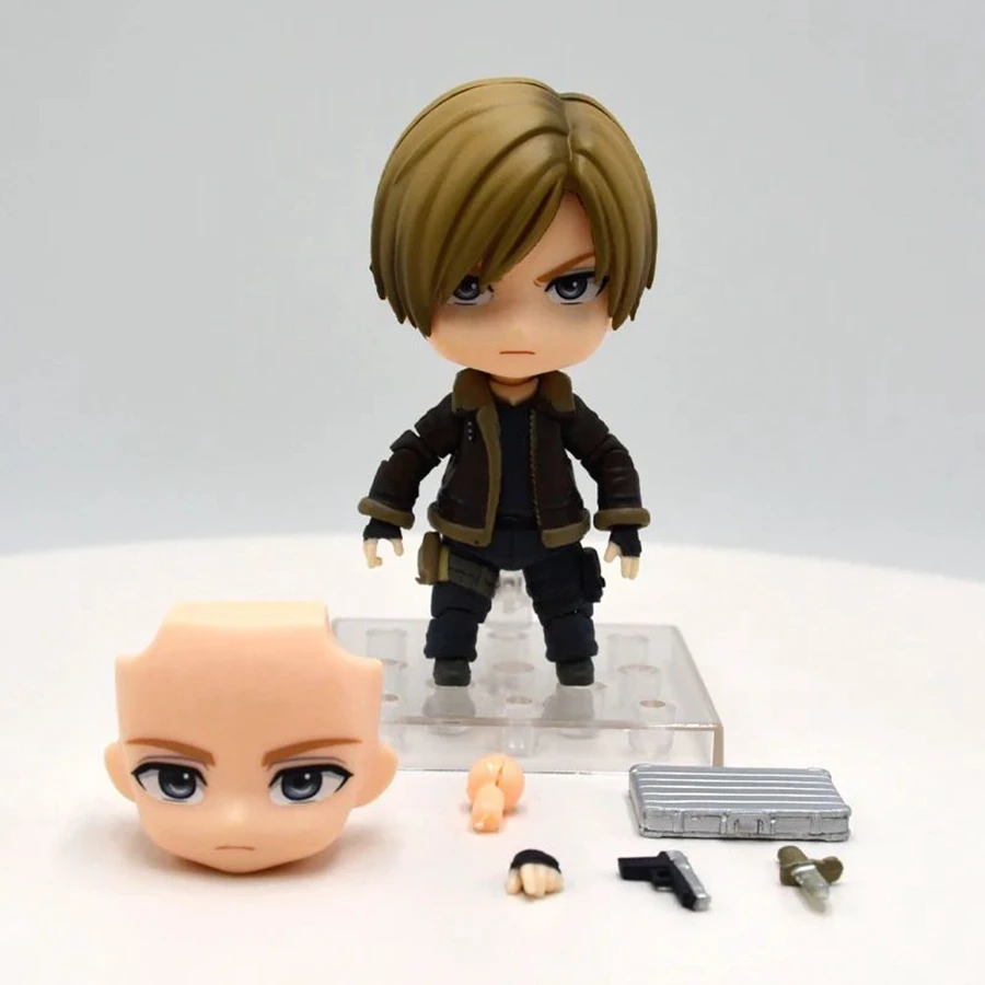 10cm Resident Evil Anime Figure #2337 Biohazard Leon S.Kennedy Action Figures PVC Adult Collection Model Doll Toys Kids Gifts