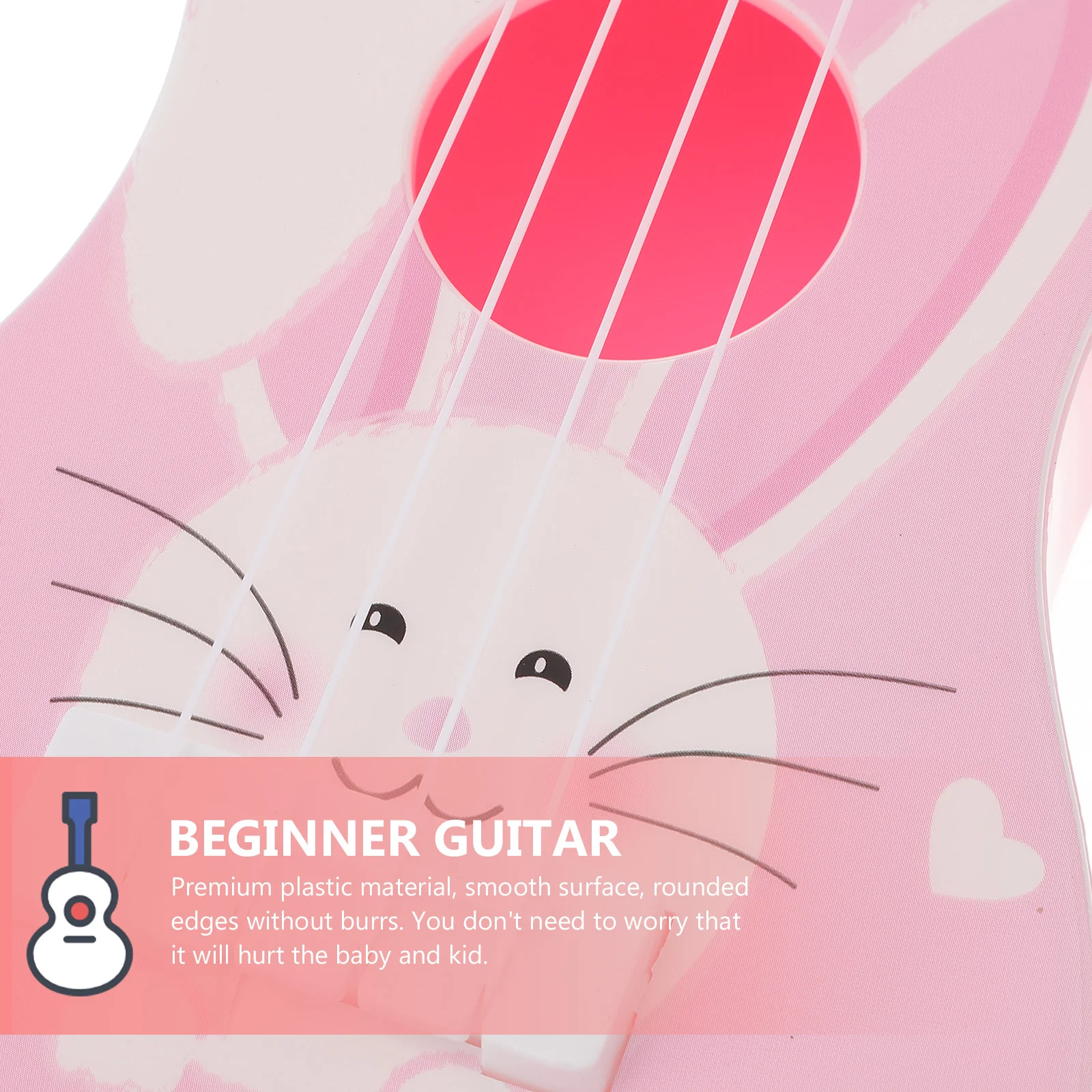 Vintage Style Acoustic Guitar Bunny Toys Music Instrument Simulated Musical Instruments Kids Puzzle