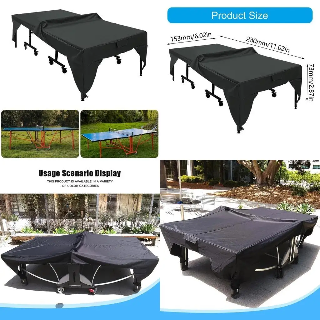 

Y1uc Waterlight Indoor Outdoor Table Tennis Cover для пыли, солнечный пингпун