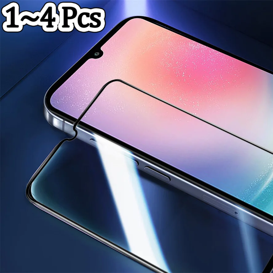 1~4 Pcs, Protective Glass for Samsung A24 A23 A22 Glass Samsung A22 5G Screen Protector A22s 5G Protective Film A22 5G Samsung Galaxy A23 Tempered Glass Film A24 4G Glass