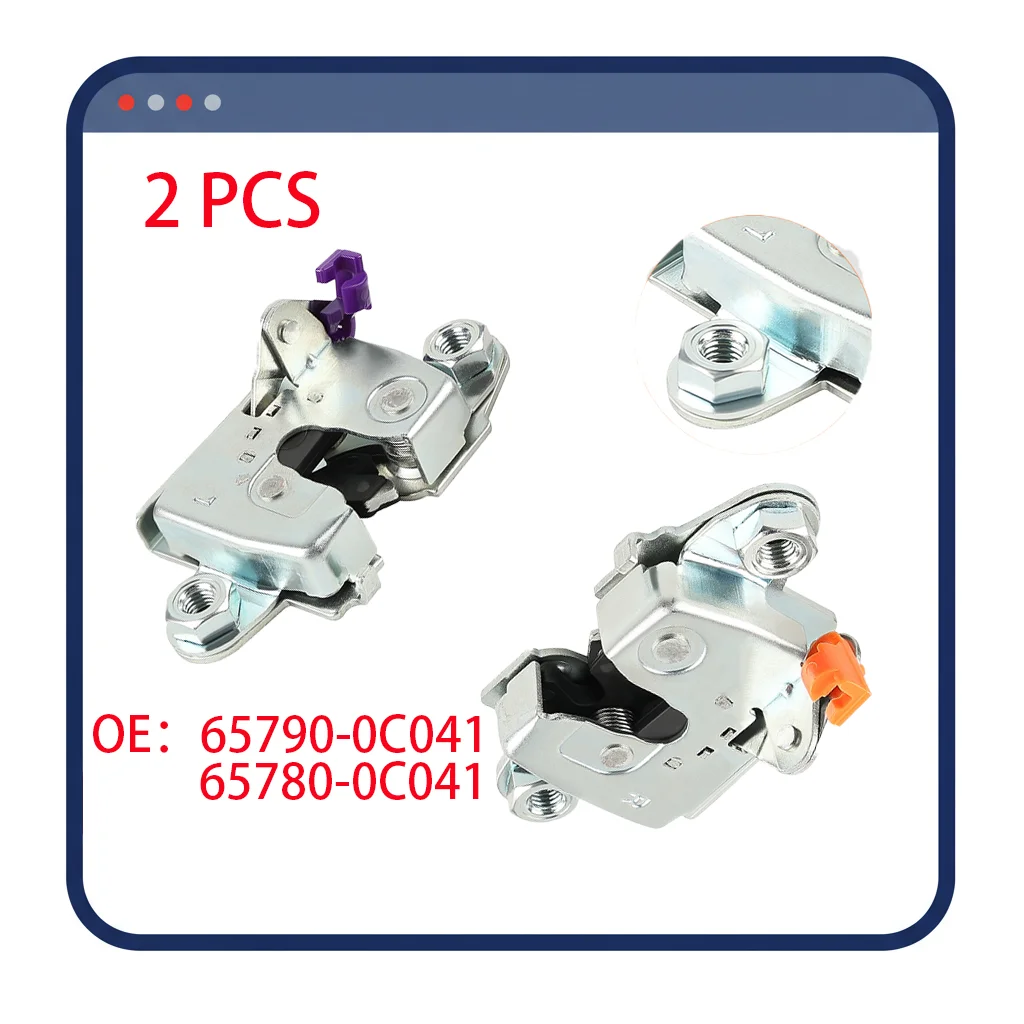 

OEM 65790-0C041 2 PCS left and Right Side Tailgate Latch Lock Fit For Toyota tundra 2007-2020 65780-0C041 Good Quality