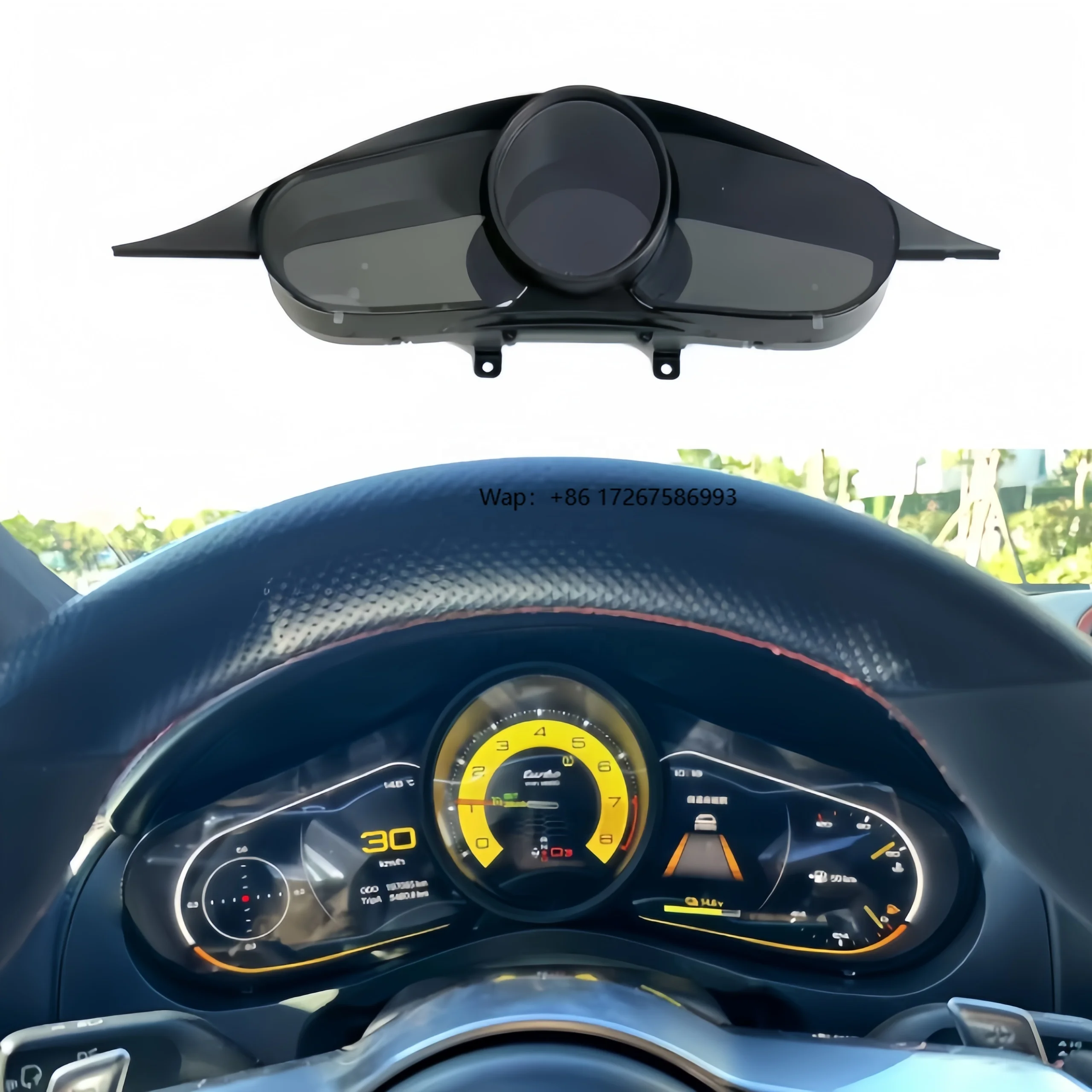 

For Pors Cayen and Pa na mera 09-16 Upgraded Racing Dashboard, New Style LCD Dashboard