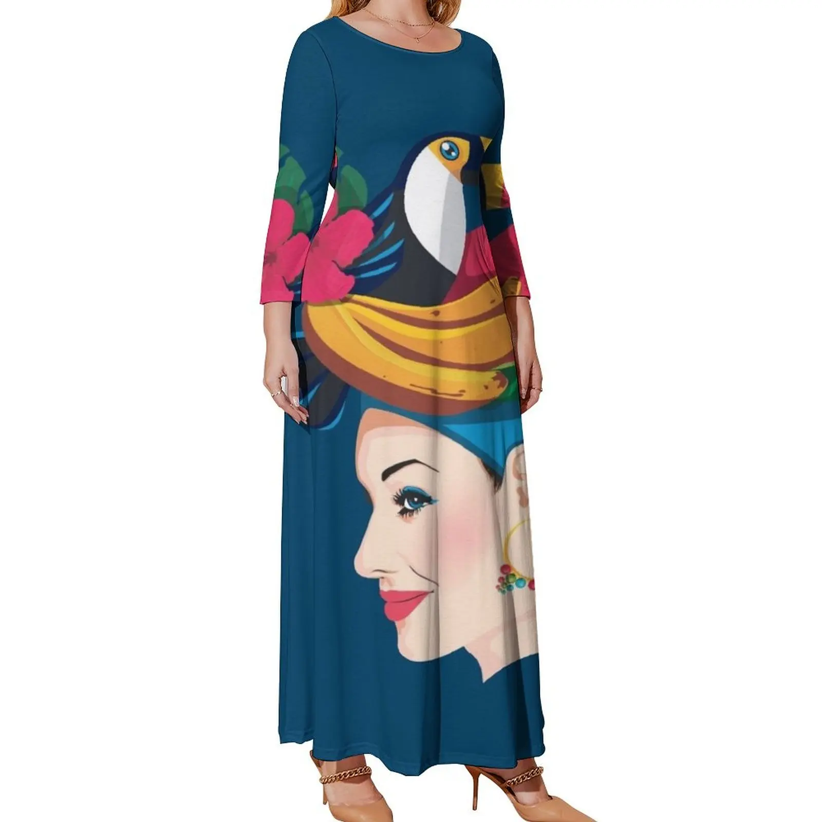 He Lives On Our Memories XCI 긴팔 원피스 칵테일 드레스, 여성용 해변 의상