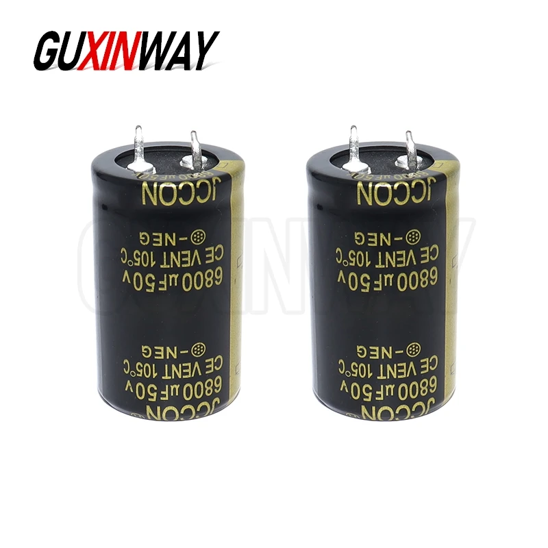 2pcs 50V6800uf Aluminum Electrolytic Capacitor 6800uf50v 50v6800mf 6800mf50v 50v6800MFD 6800MFD50Volt 50v 6800uf 6800mf