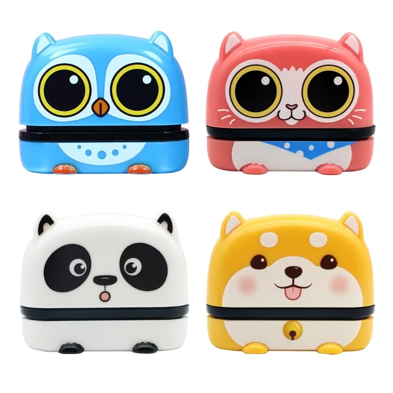 Штамп с именем в стиле мультфильма, штамп с именем на заказ, 4 цвета, штамп с именем, штамп для одежды для детей, штамп с именем