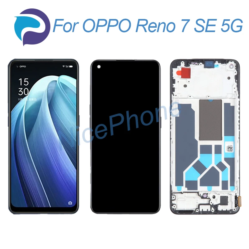 

Для OPPO Reno 7 SE 5G ЖК-экран + сенсорный дигитайзер дисплей 2400*1080 PFCM00 Reno 7 SE 5G ЖК-экран дисплей