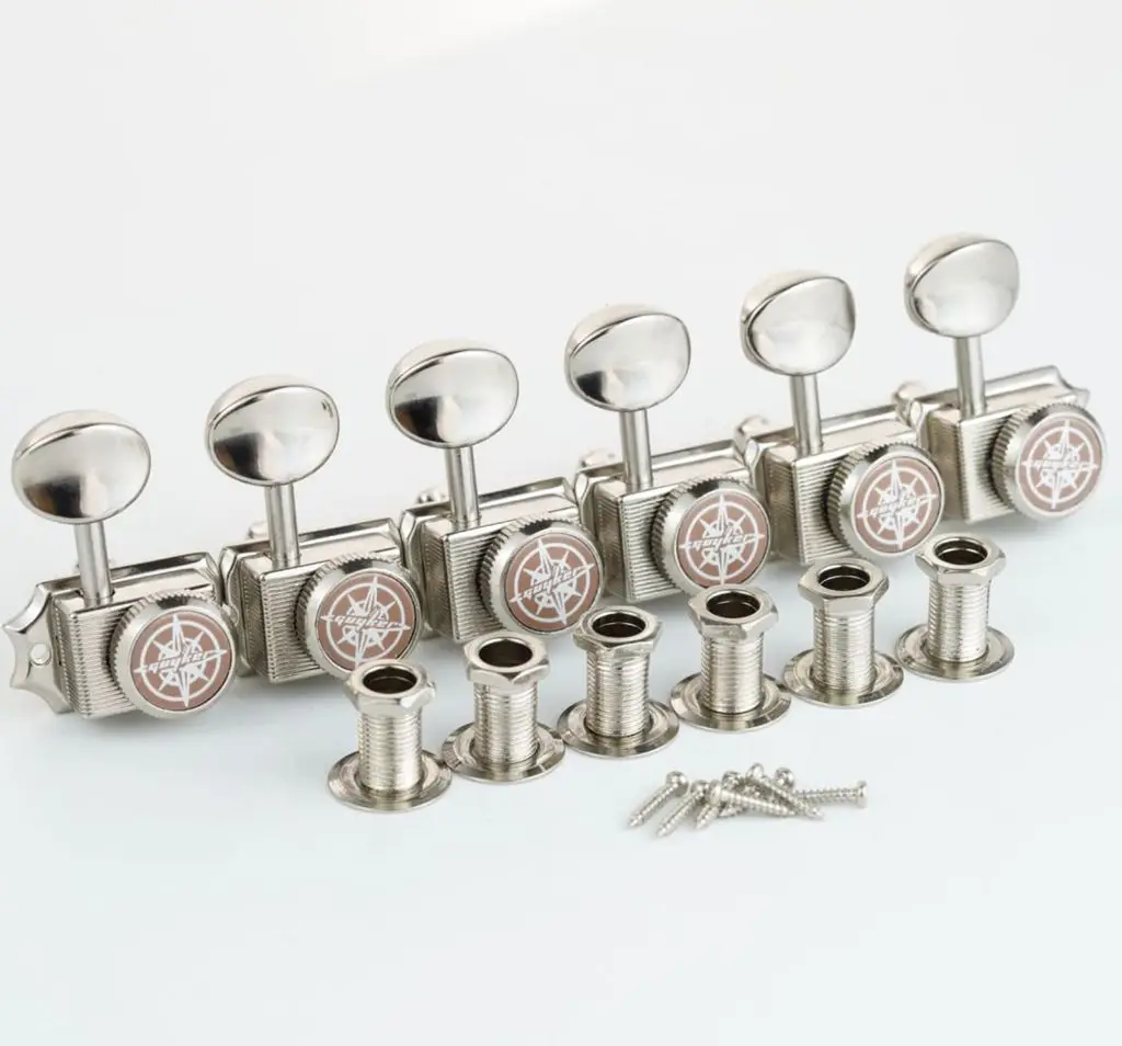 GUYKER New Pattern Vintage Lock String Tuners Nut Style Electric Guitar Machine Heads Tuners For ST TL Guitar Tuning Pegs