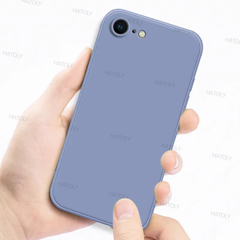 For iPhone SE 2020 Case iPhone 7 8 SE 2020 2022 Cover Original Shockproof Liquid Silicone Phone Back Cover For iPhone SE 2020