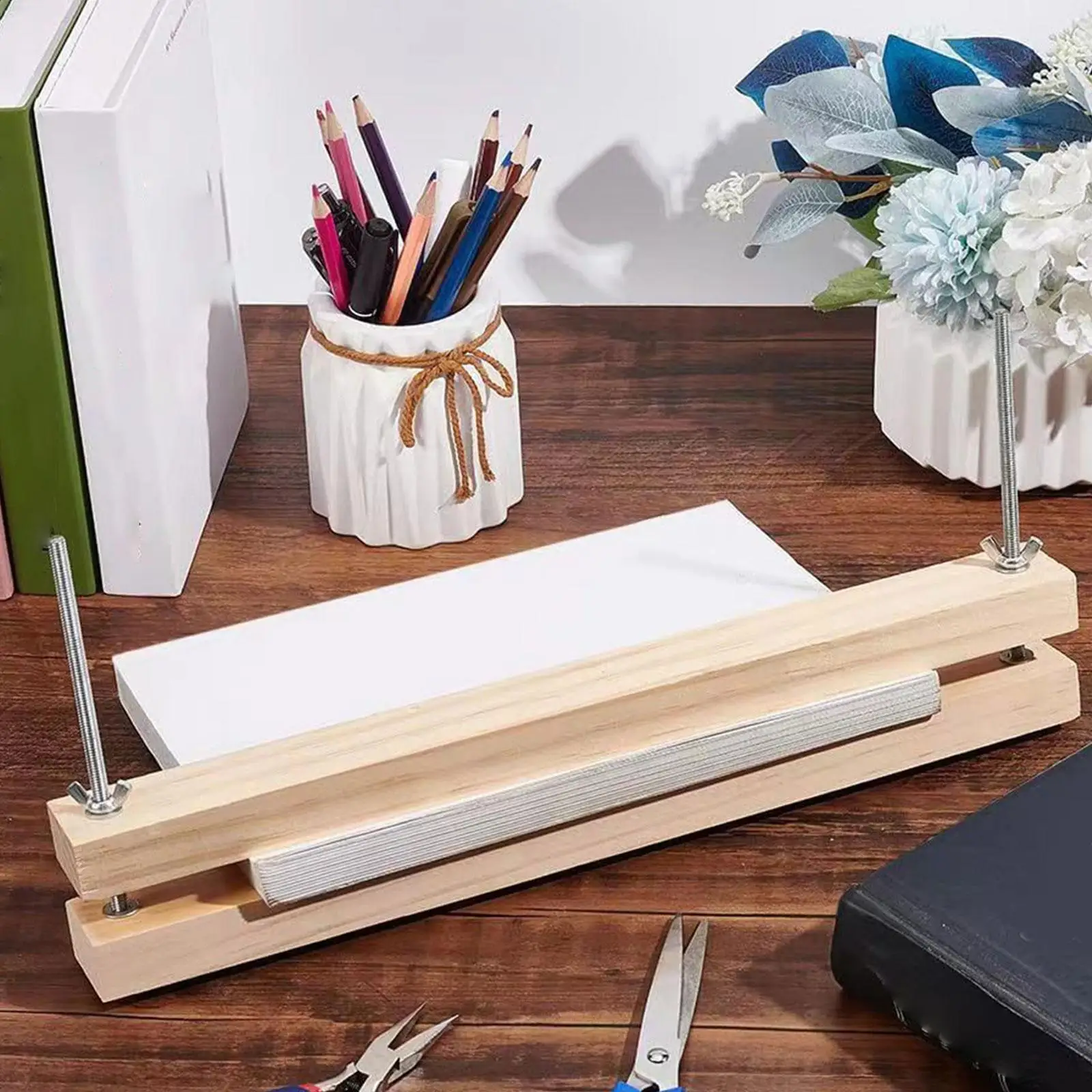 كتاب خشبي الصحافة تجليد الكتب لوازم تجليد الكتب آلة تجليد الكتب للمدرسة المنزلية لتقوم بها بنفسك تجليد الكتب بطاقات المعايدة ألبومات الصور