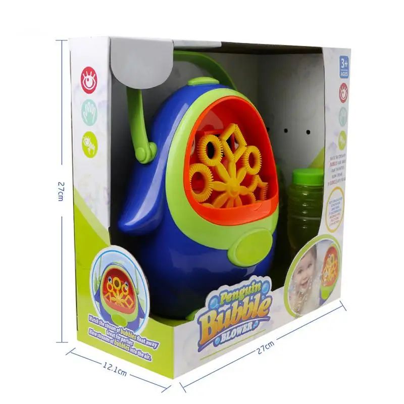 Bubble Maker Toy Automatic Blower Maker Toy Bubble Machine Penguin Design Automatic Bubble Machine For Boys Girls Children And