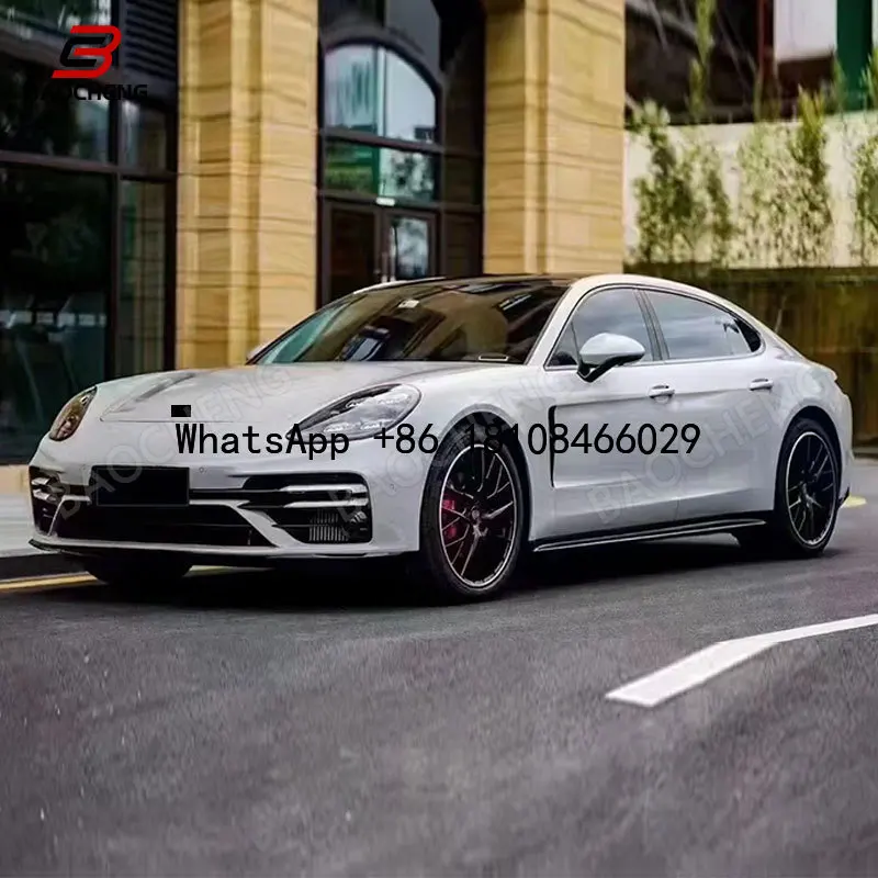 Подходит для Porsche Panamera 971 2017-2022, обновленный комплект кузова Turbo S с передним губным задним бампером и задним спойлером