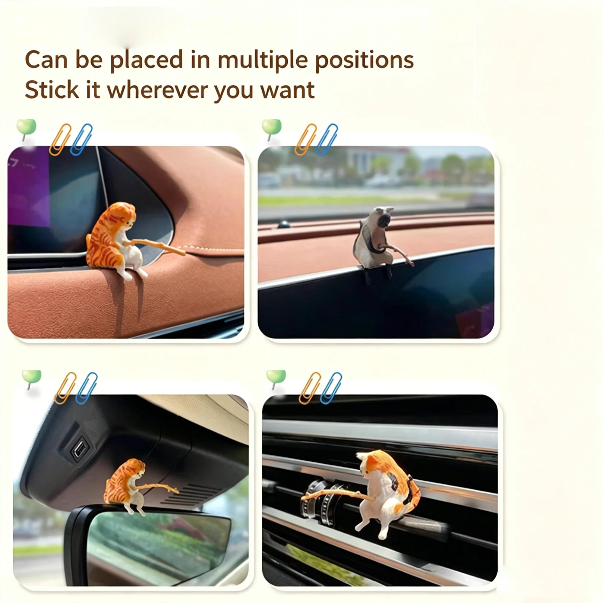 Fishing Cat Car Decoration description 3