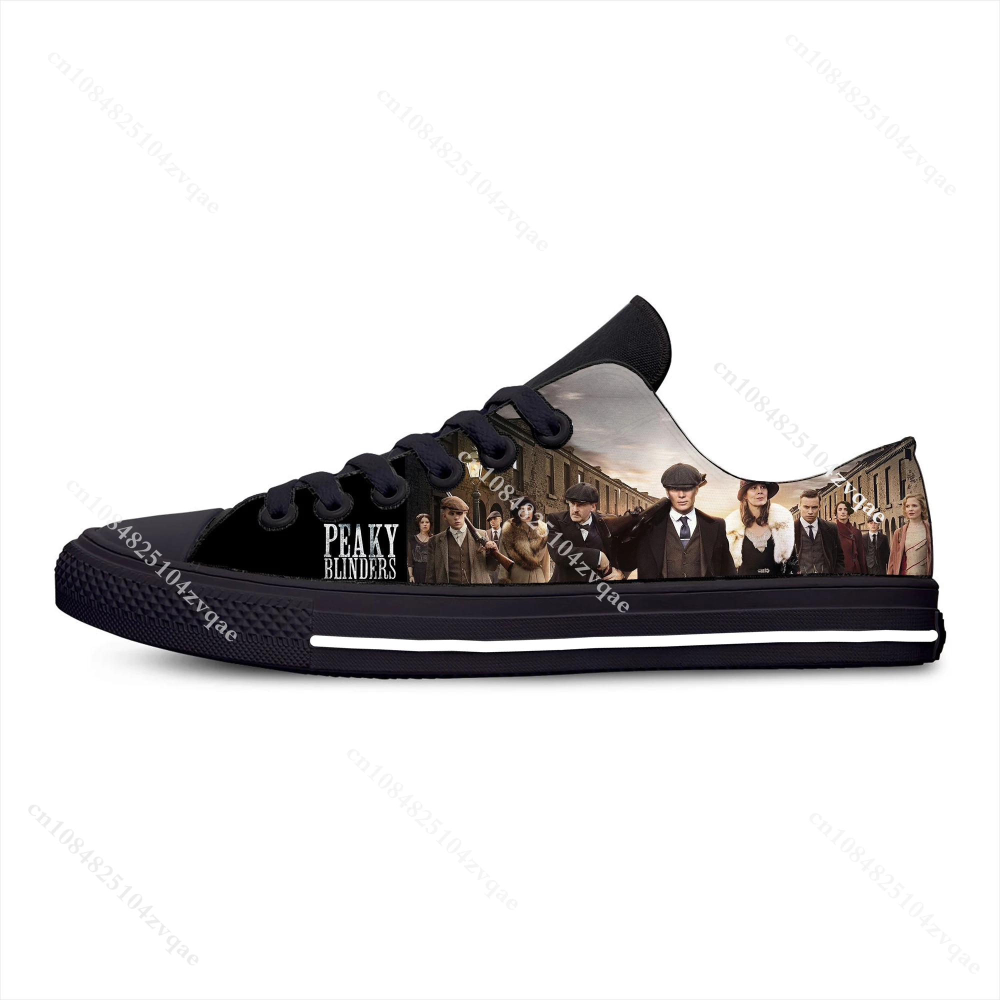 Peaky Blinders Tommy Shelby Cool Casual Cloth Fashion 3D Print Low Top Canvas Shoes Men Women Lightweight Breathable Sneakers