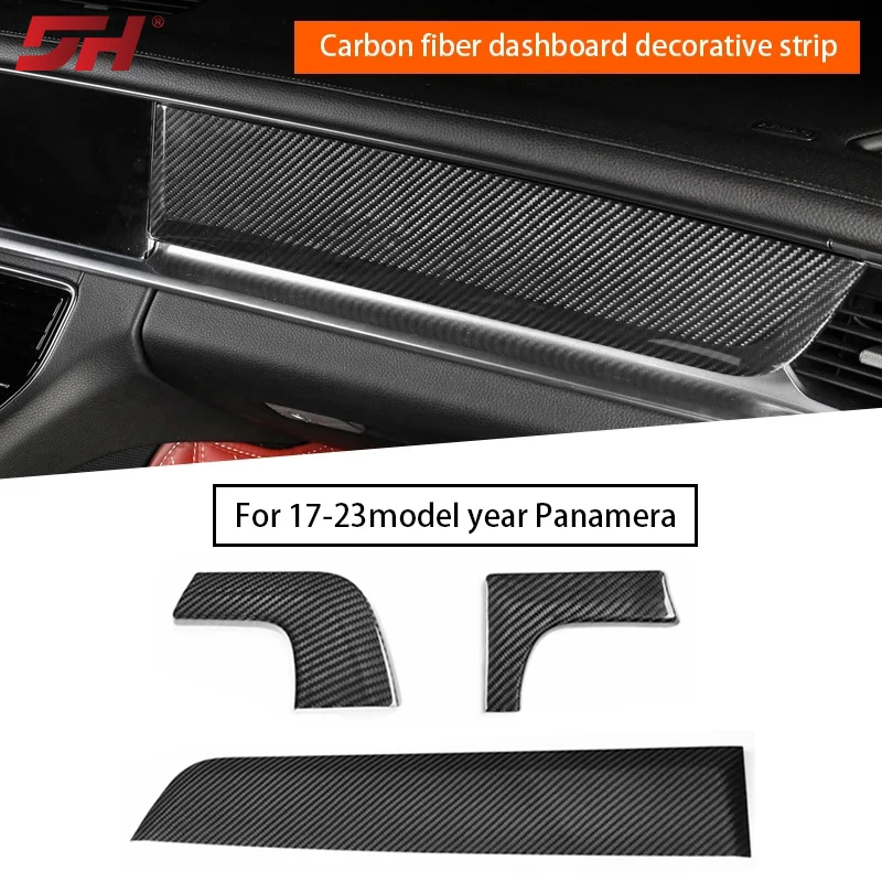 

carbon fiber interior dashboard decorative strip for Porsche Panamera 971 2017-2023