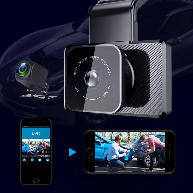 

WIFI Car Black Box FUD 1080P Parking Mode With Super Capacitor Dash Cam with GPS