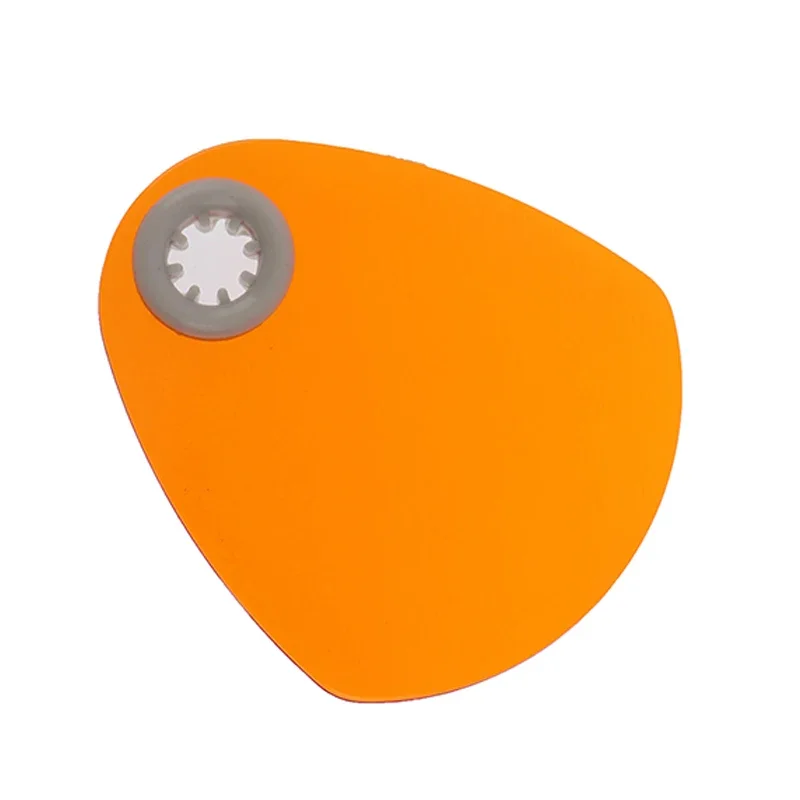 1PC Dental Curing Lamp Shield Plate Curing Lighting Filter Shade Board Orange Color Oval Shape Light Hood 1pcs