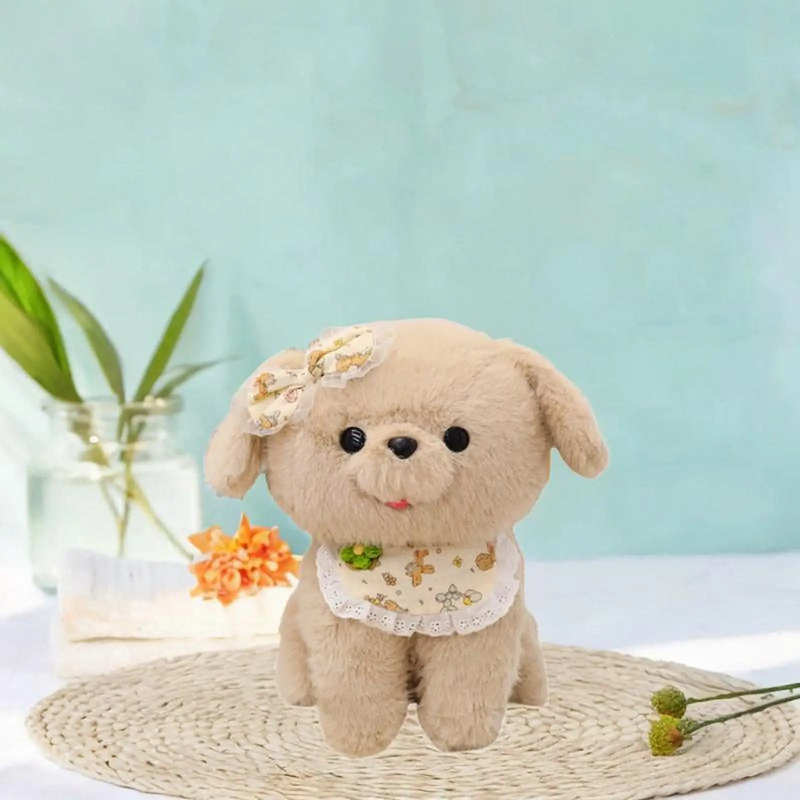 

Dog Plush Toy Realistic Plush Doll Living Room Decoration Soft Toy Stuffed Animal Plush for Kids Women Boys Girls Teens Gifts